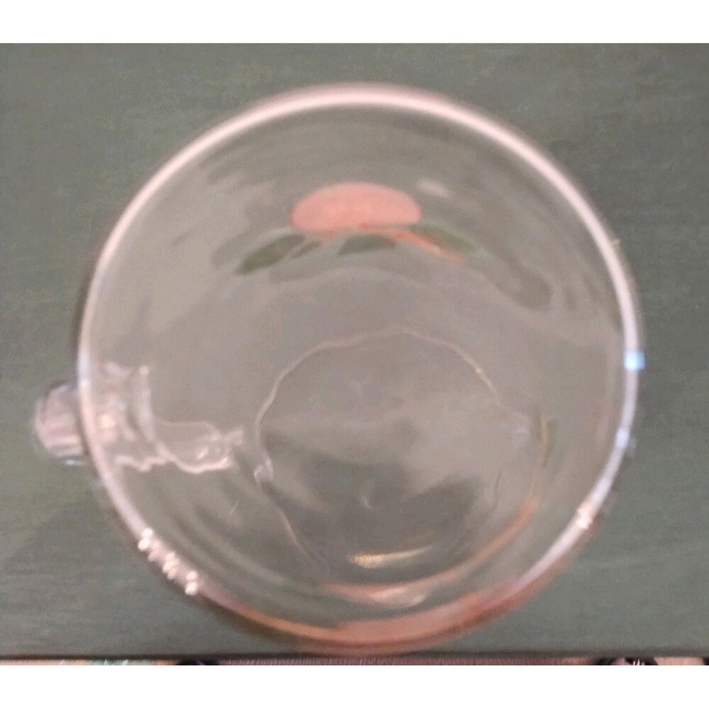 Vintage Fransciscan Apple Dinnerware Glass Juice Pitcher 8" Tall Blown Glass - Picture 9 of 9